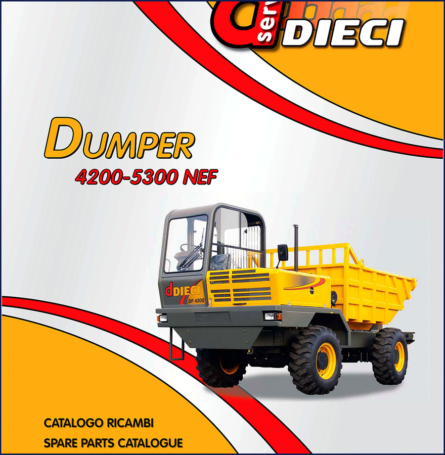 Dieci 4200 and 5300 dumper parts catalog cover – OEM spare parts manual