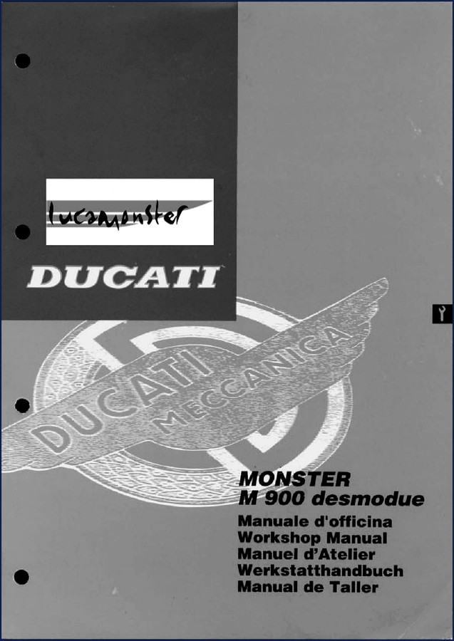 Ducati Monster M900 Desmodue workshop manual cover – 271 pages OEM repair guide