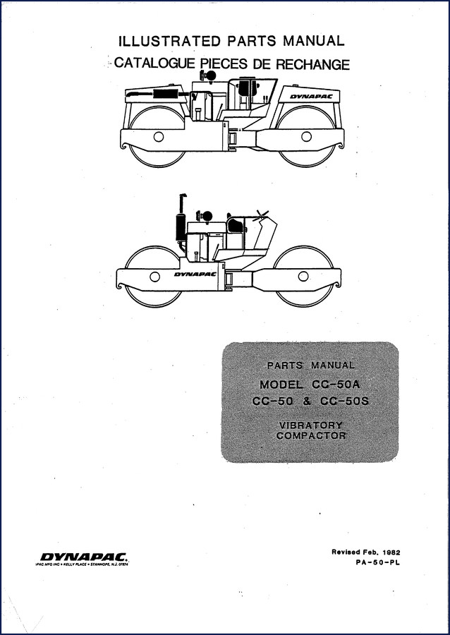 1982 Dynapac CC-50/CC-50A/CC-50S Parts Catalog – exploded view of brake assembly and drum module