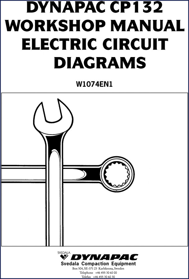 Dynapac CP132 2005 Spare Parts Catalogue cover showing roller diagram and model designation