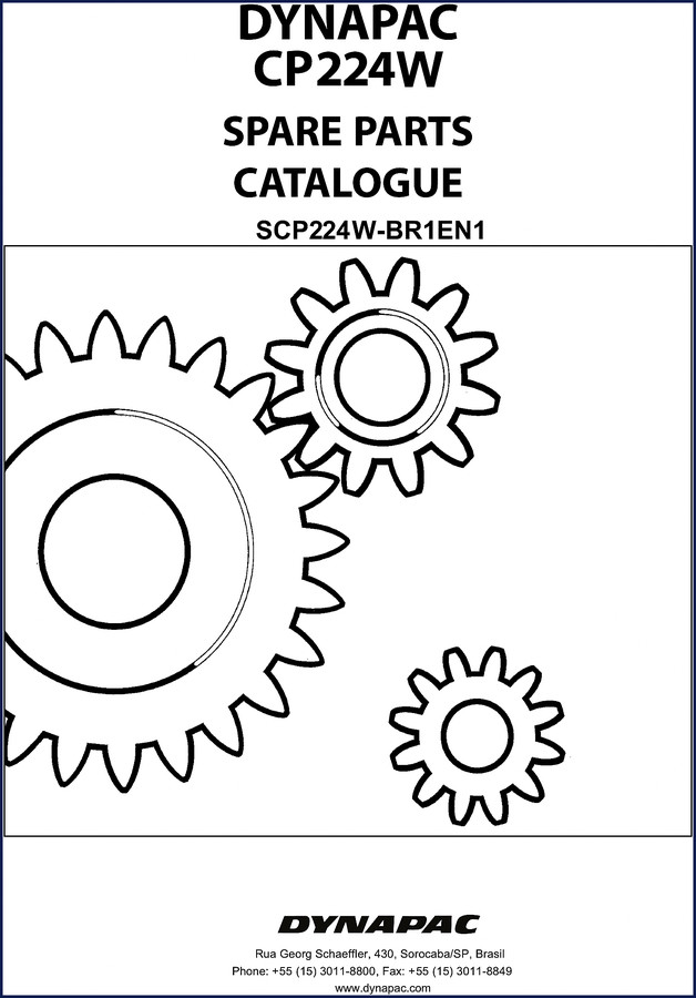 Dynapac CP224W Parts Catalog - 574 pages OEM factory spare parts catalogue for pneumatic tire roller