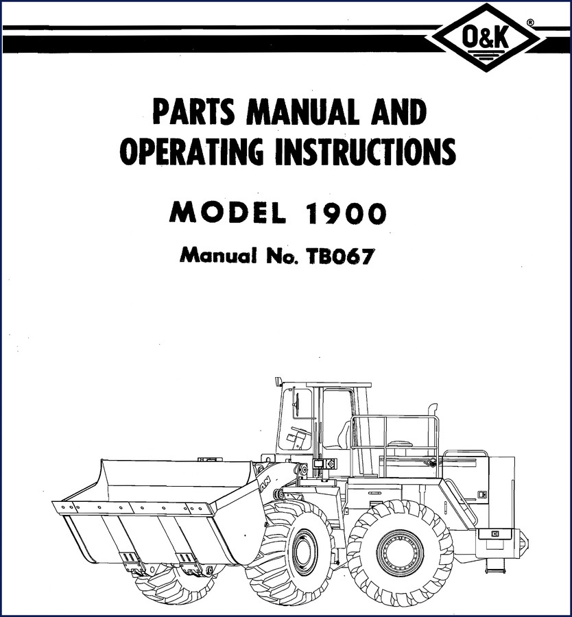 Eaton 1900 1975 Parts Catalog cover showing loader model and manual number TI067
