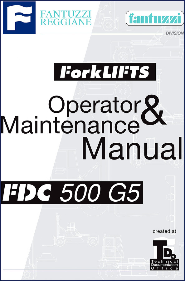 Cover of Fantuzzi FDC 500 G5 Operators Manual – 706 pages, OEM factory print