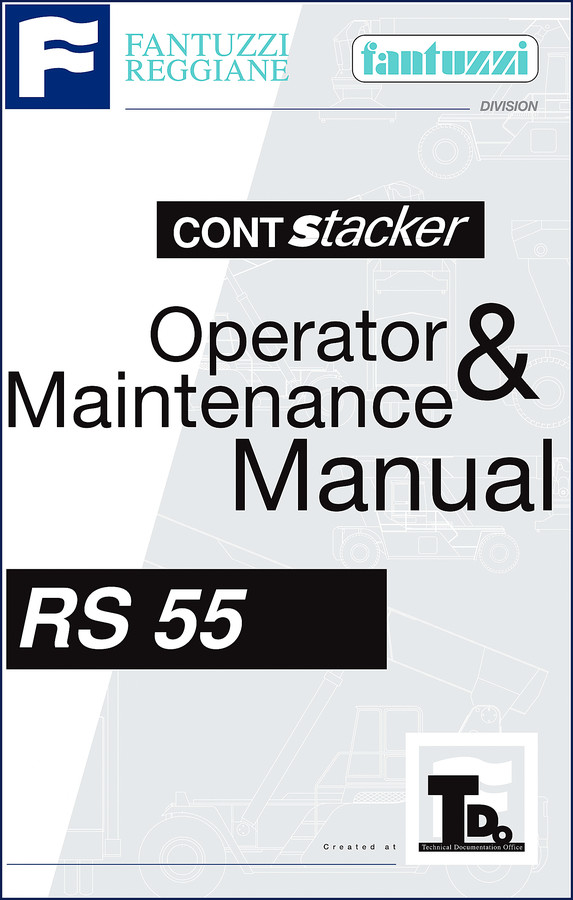 Fantuzzi RS 55 operators manual - factory OEM documentation for container stacker