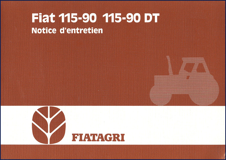 Fiat Powertrain Technologies 115-90 DT tractor user manual cover - factory original document
