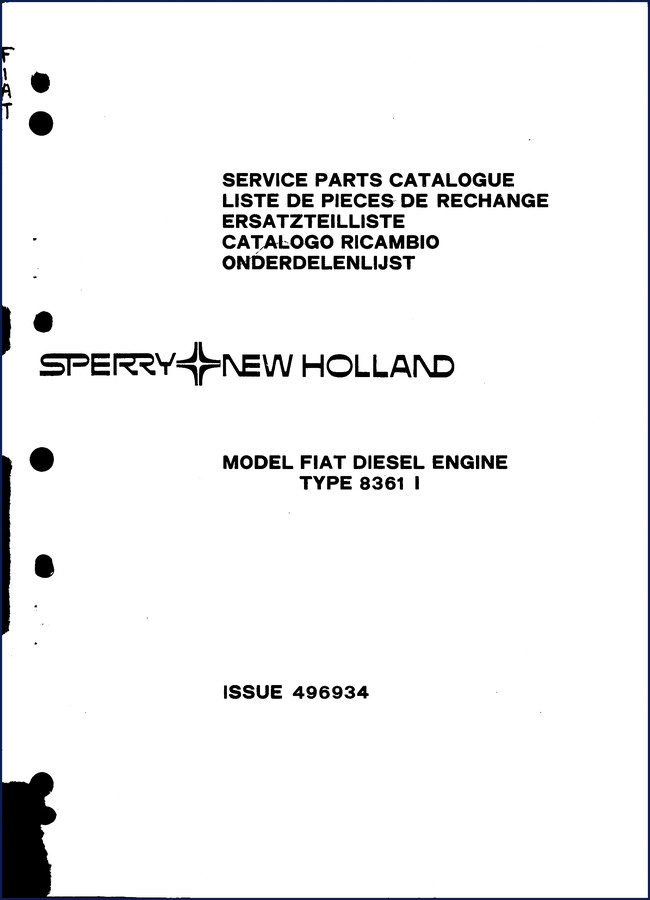 Fiat Powertrain Technologies 8361 Diesel Engine Parts Catalog - 71 pages OEM factory illustration