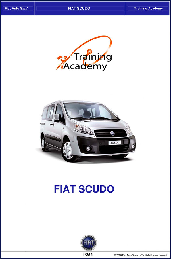 Fiat-allis Scudo 2006 training manual cover – 252 pages of OEM factory specifications