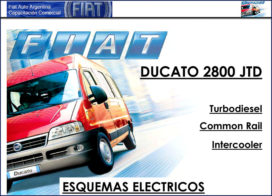 2006 Fiat Ducato training manual cover – Fiat Powertrain Technologies OEM document