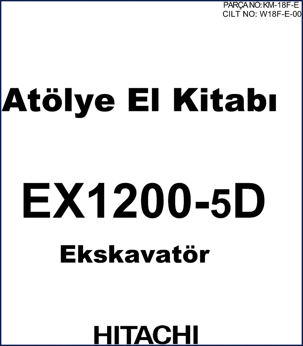 Fiat-hitachi EX1200-5D Workshop Manual cover – 480 pages OEM factory service document