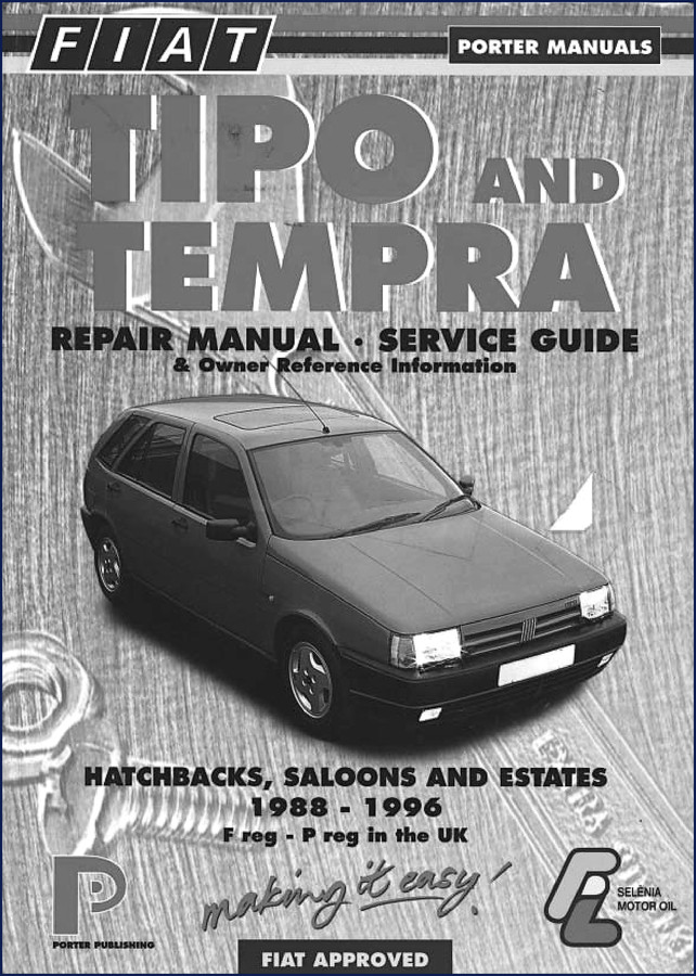 Fiat Tipo and Tempra Repair Manual Service Guide 1988-1996 cover