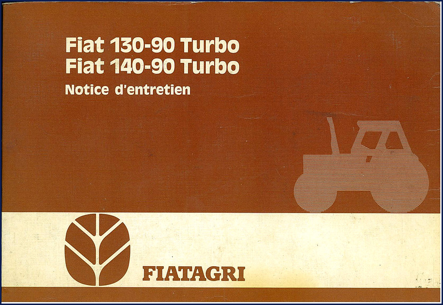 Fiatagri 130-90 Turbo and 140-90 Turbo user manual cover – 106 pages factory maintenance guide