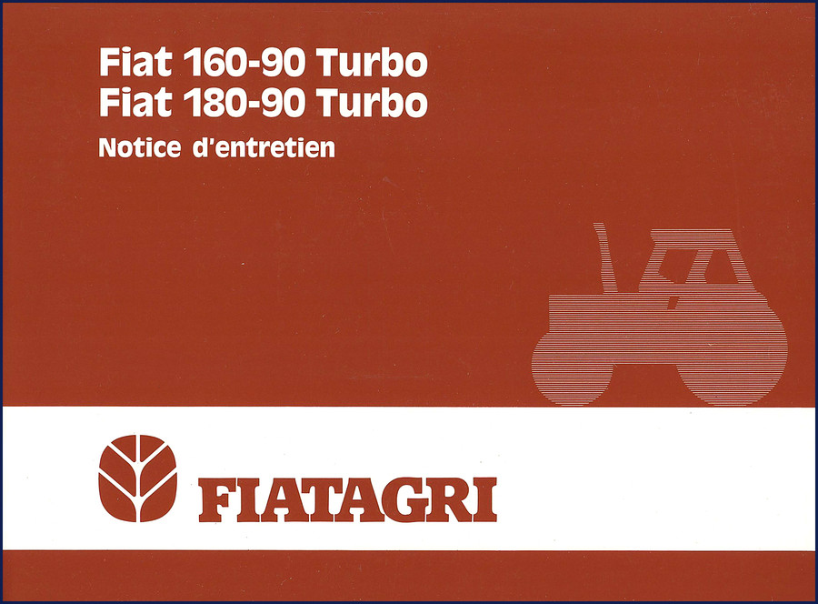 Fiatagri 160-90 Turbo and 180-90 Turbo user manual cover – original OEM factory documentation