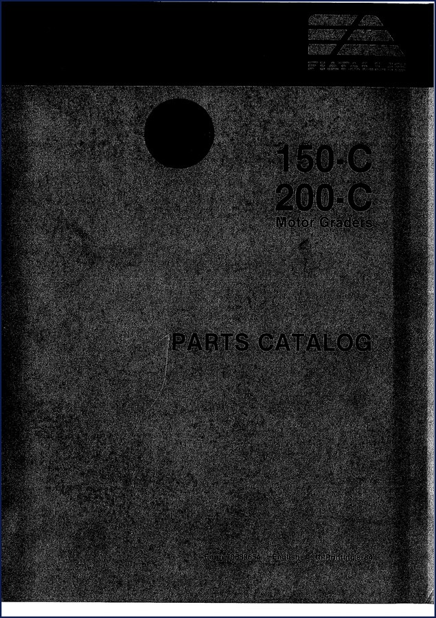 Fiatallis 150-C and 200-C 1982 Parts Catalog cover page
