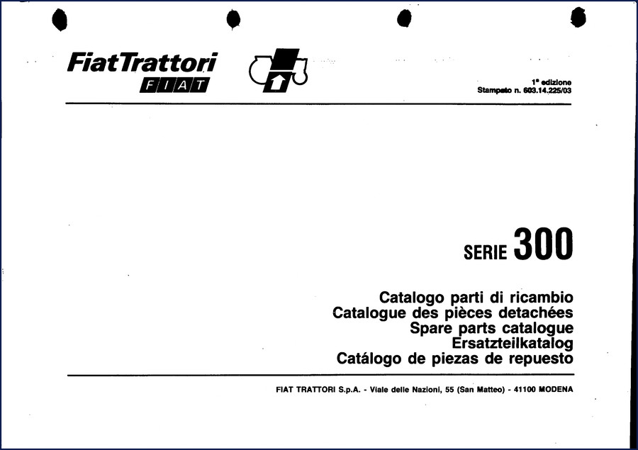 Fiatallis 300 Parts Catalog – OEM Factory Spare Parts Documentation