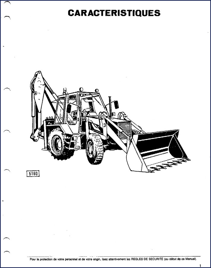 Fiatallis 5160 technical manual cover - OEM factory specifications document