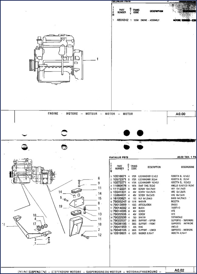 Fiatallis FB7B Parts Catalog – 162 pages OEM exploded diagrams and part numbers