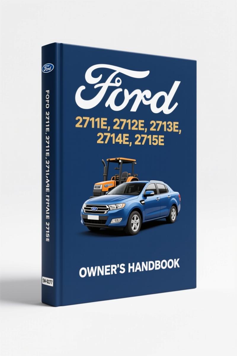 Ford 2711E 1971 Technical Manual cover showing diesel engine cutaway
