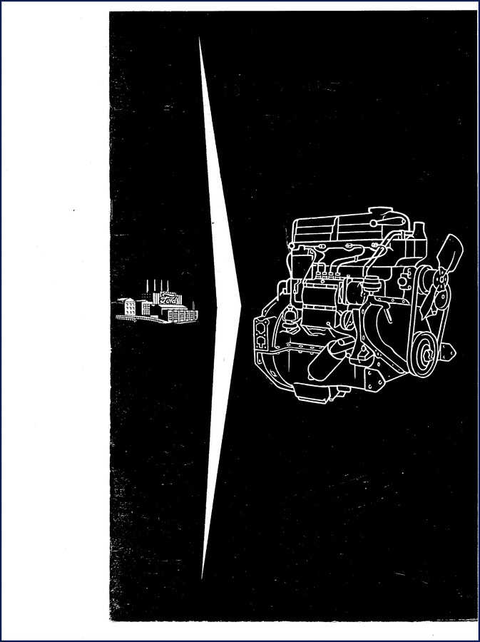 1958 Ford 4-6 Cylinder Engine Operators Manual cover