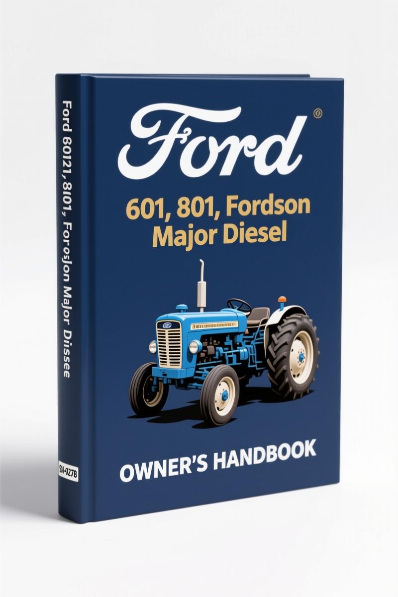 1957 Ford 601 and 801 Series User Manual cover showing tractor illustration