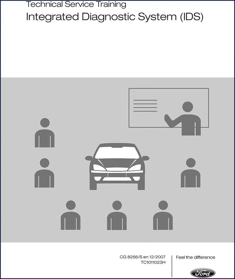 Ford CF-19 2008 Diagnostics Manual cover showing IDS training guide
