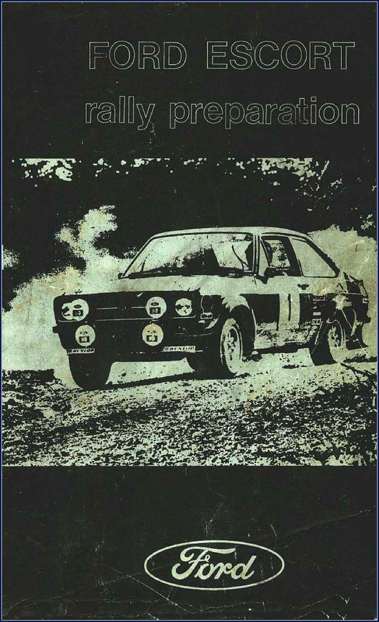 Ford Escort Technical Manual cover - rally preparation guide, 151 pages