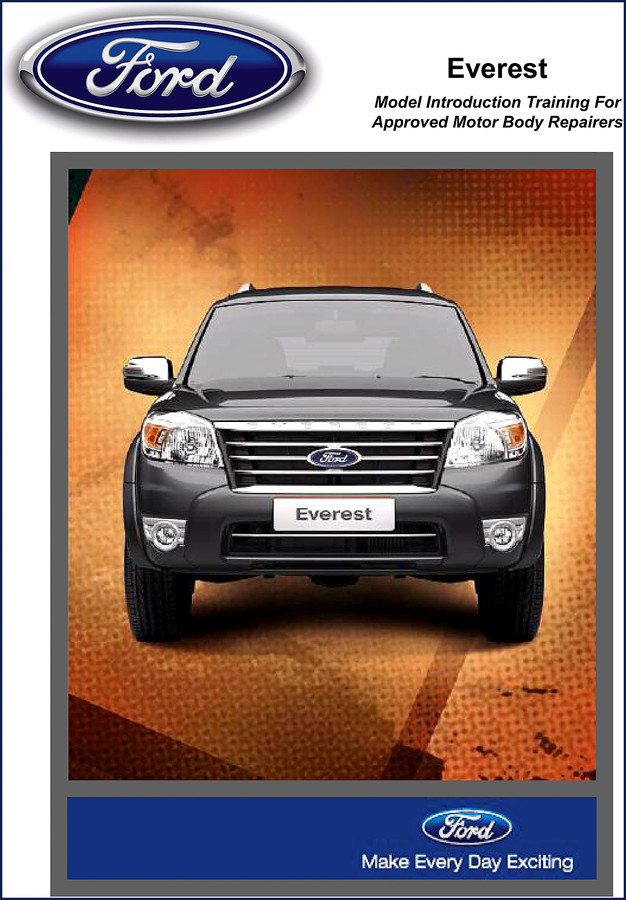 Ford Everest Training Manual 64-page OEM document cover
