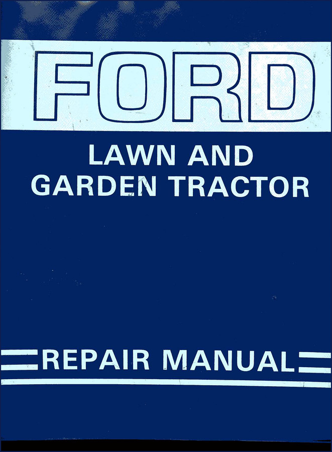 Ford LGT 165 Service Manual cover - Lawn and Garden Tractor Repair Manual