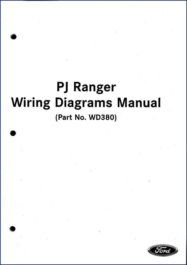 Ford Ranger Wiring Diagram manual cover – OEM factory 147 pages