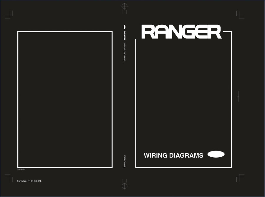 2005 Ford Ranger wiring diagram manual cover - OEM Ford factory electrical schematic 124 pages