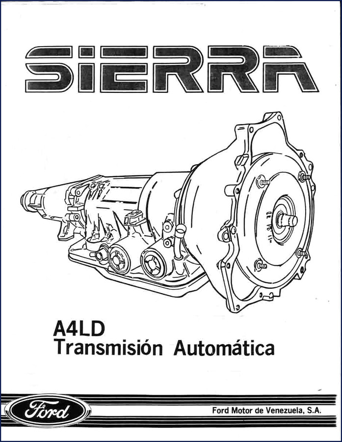 Ford Sierra Wiring Diagram manual cover page showing electrical schematic and Ford logo