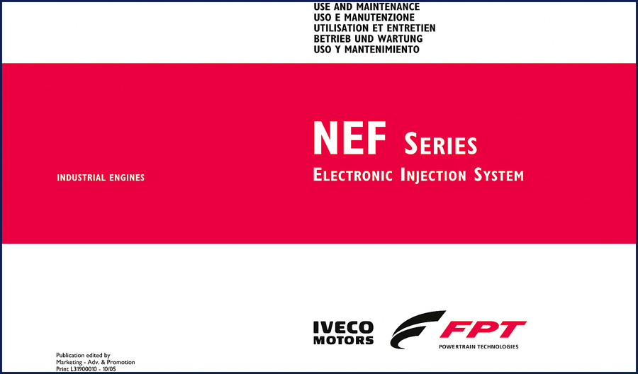FPT Industrial N40 ENT N45 ENT N60 ENT N67 ENT NEF 60 TE2 2005 User Manual cover page