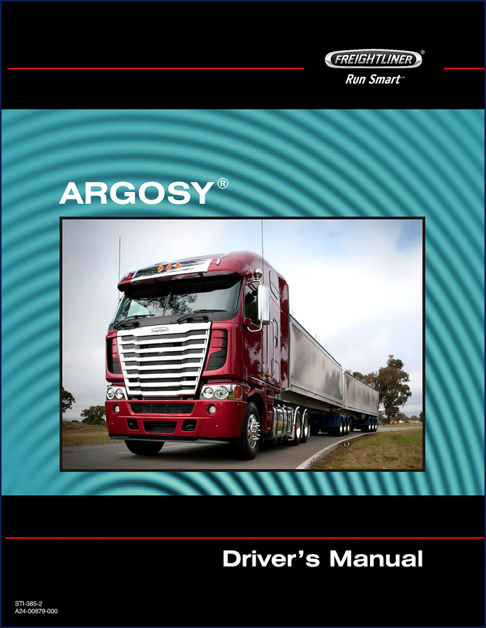 Freightliner Argosy 2012 Operators Manual cover and OEM specification diagram