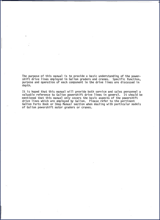 Galion 2420-3420-C-273 Technical Manual cover - factory service manual for powershift transmissions