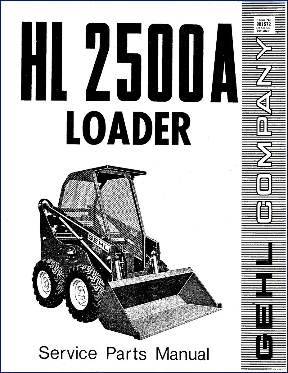 GEHL 2500 Parts Catalog 32-page factory OEM manual cover