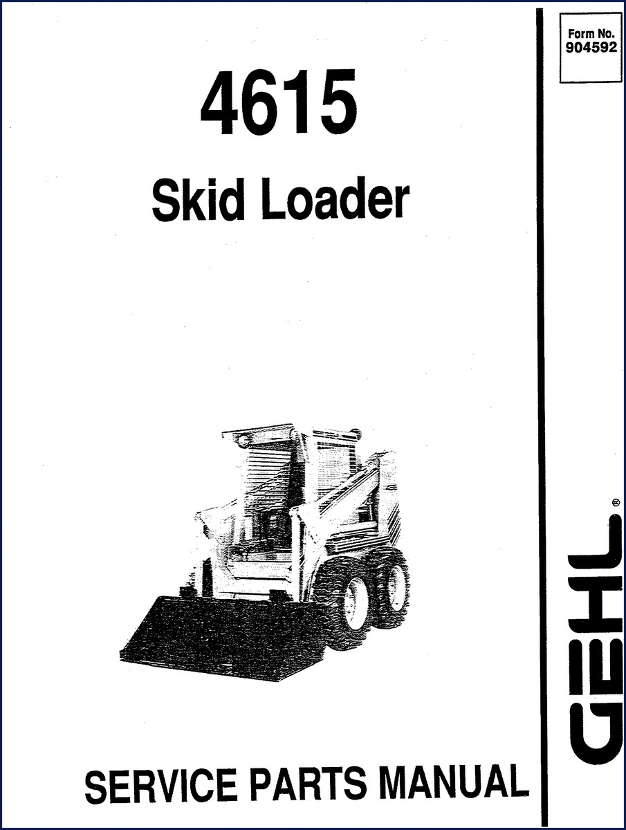 GEHL 4615 Parts Catalog - 88-page OEM factory parts manual cover image