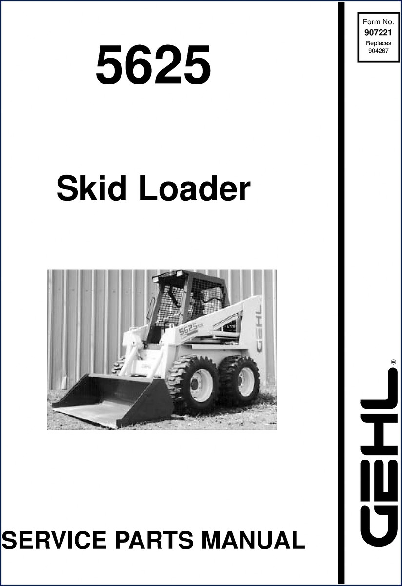 GEHL 5625 Skid Loader Factory Parts Catalog - OEM Parts Manual Cover