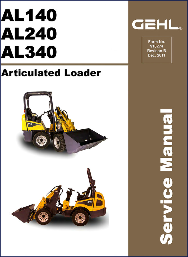 GEHL AL140, AL240, AL340 2011 Service Manual front cover