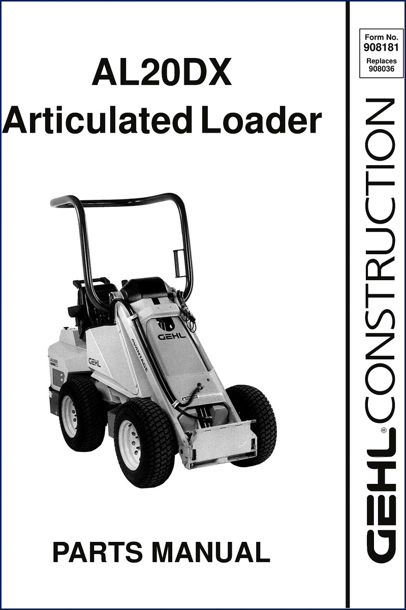 GEHL AL20DX and AL200 Articulated Loader Parts Catalog cover image