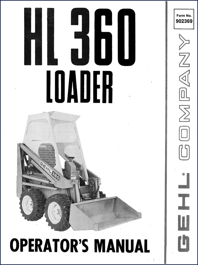 GEHL HL360 Operators Manual GEHL HL360 Operators Manual cover – 40-page OEM document for skid steer loader