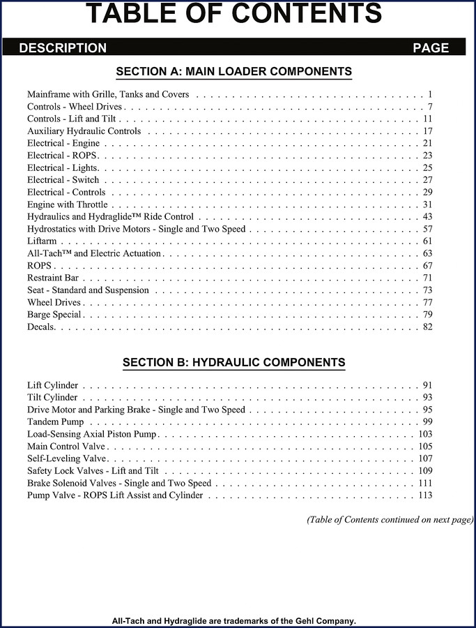 GEHL SL 7800 Service Manual cover page - 118-page OEM service repair manual from AutoRepairManuals