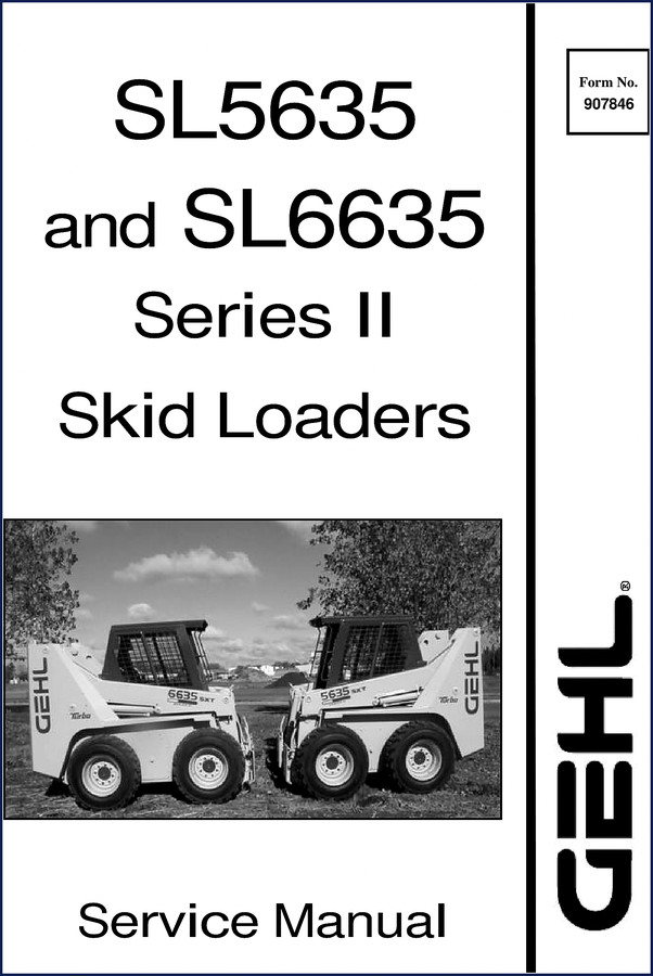 GEHL SL5635 and SL6635 Operators Manual front cover showing SL5635 and SL6635 Series II Skid Loaders
