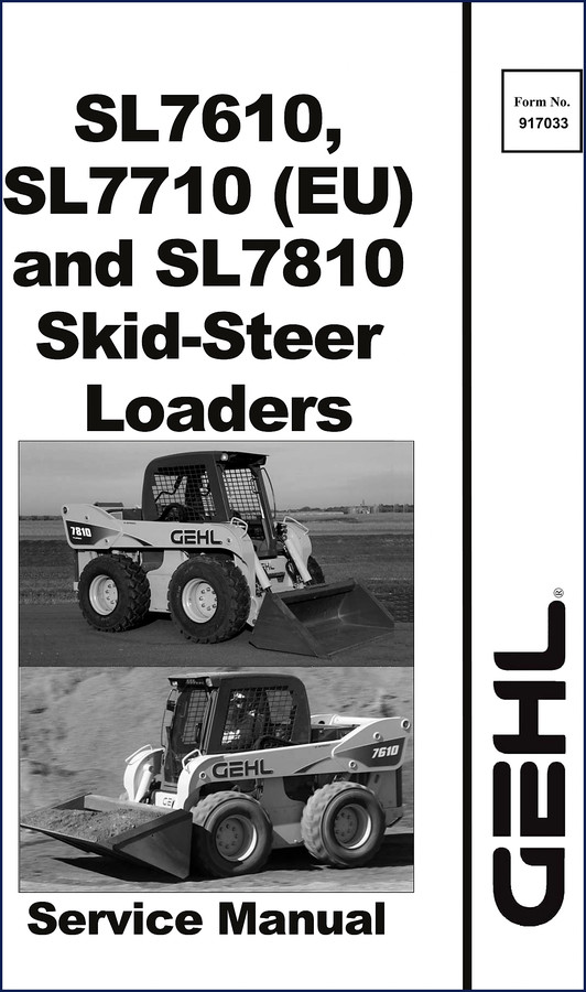 GEHL SL7610 SL7710 SL7810 2005 Parts Catalog cover