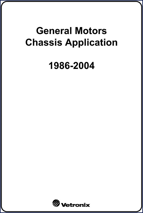 General Motors Chassis 2005 Diagnostics Manual cover showing 1986-2004 vehicle coverage