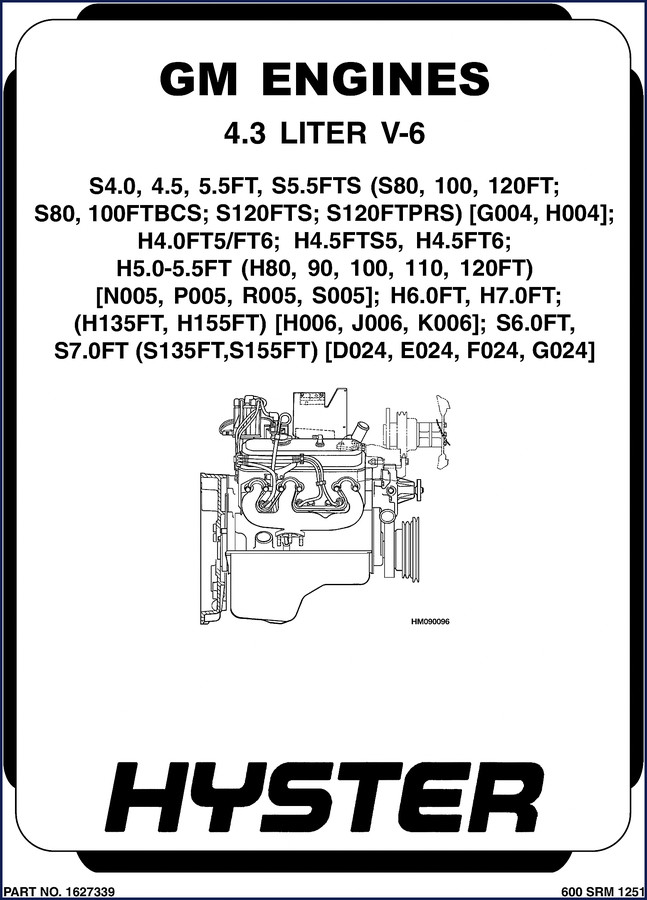 Gmdat 4.3L V-6 2013 Service Manual - Factory OEM cover