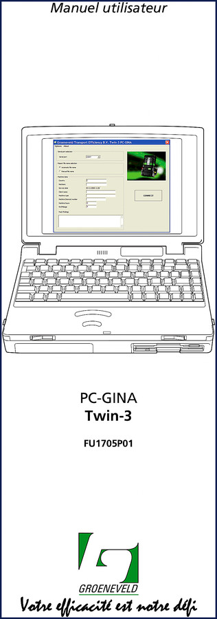 Groeneveld Twin-3 PC-GINA 2009 User Manual cover with system diagram