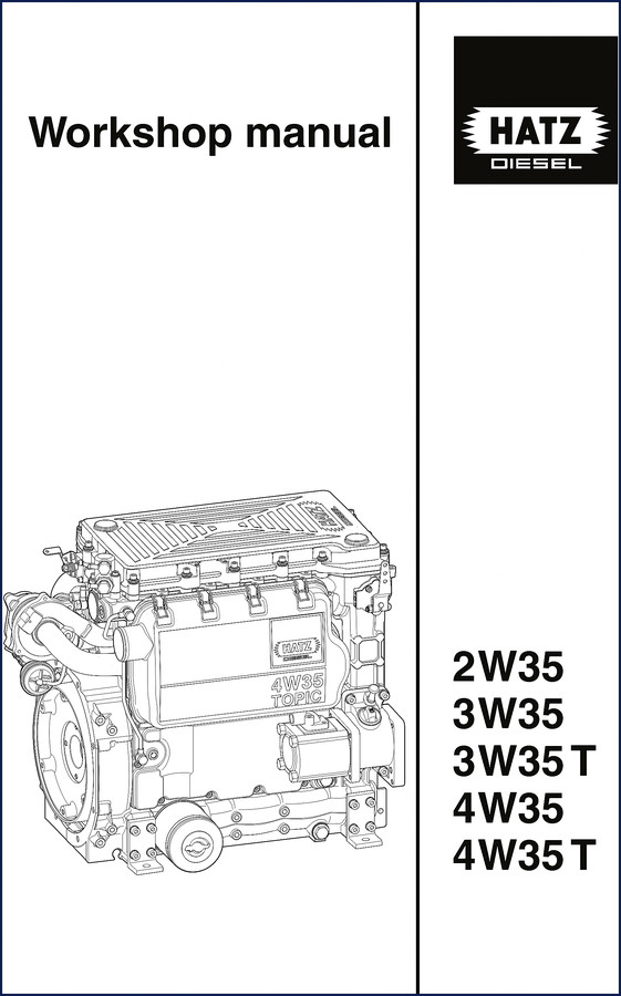 HATZ 2W35, 3W35, 3W35T, 4W35, 4W35T Workshop Manual - 72 pages factory service manual