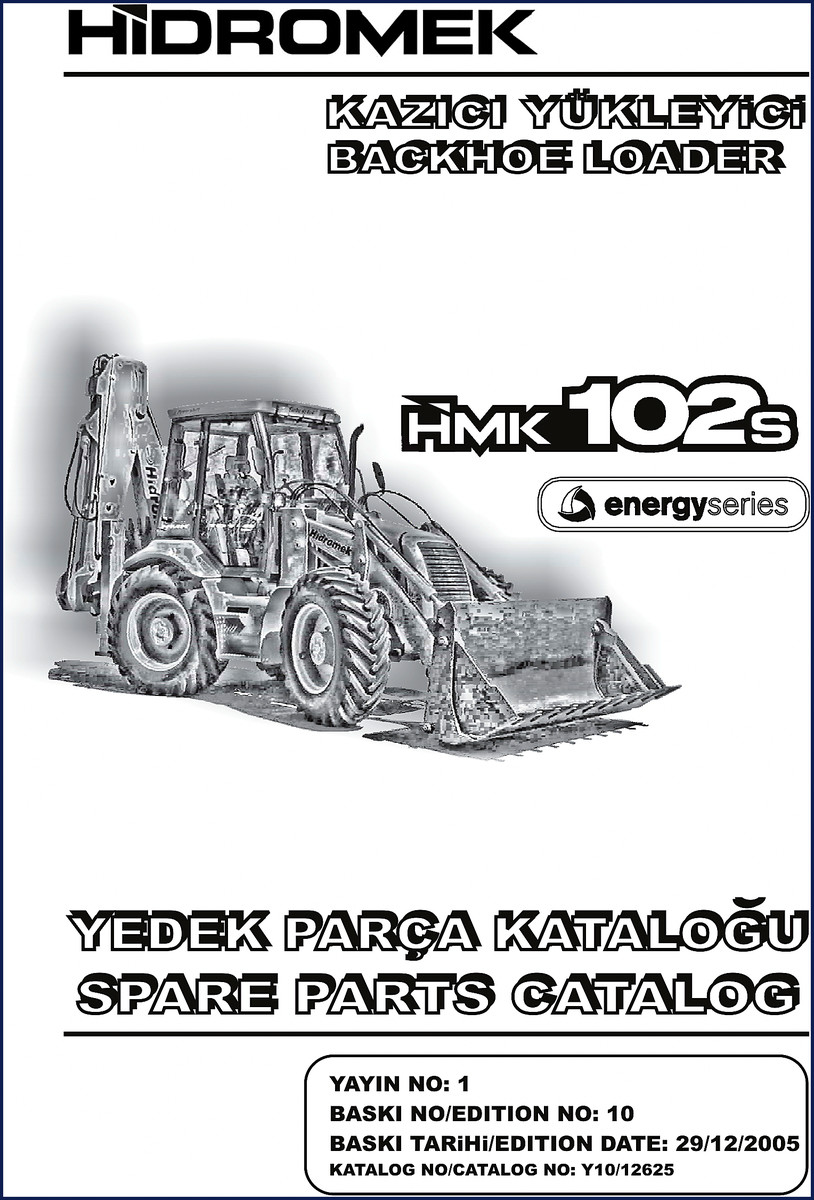 Hidromek 102s 2005 Spare Parts Catalog cover page