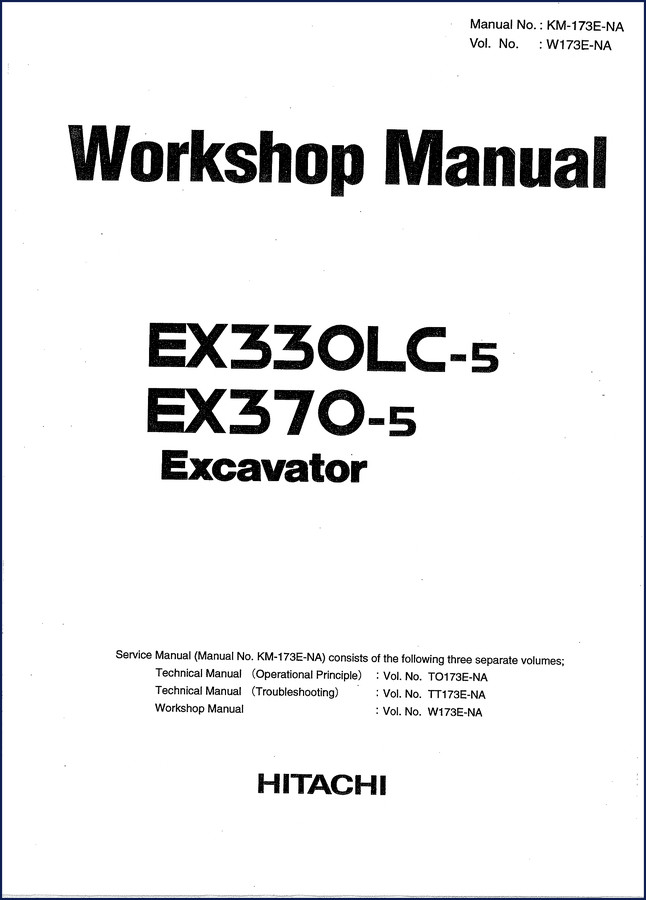 Fiat Hitachi EX330LC-5 Workshop Manual – 652-page OEM service manual for excavators