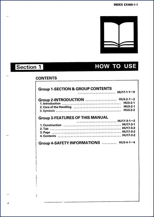 Hitachi Sumitomo EX400 Service Manual – 1007-page factory OEM document for hydraulic excavator repair