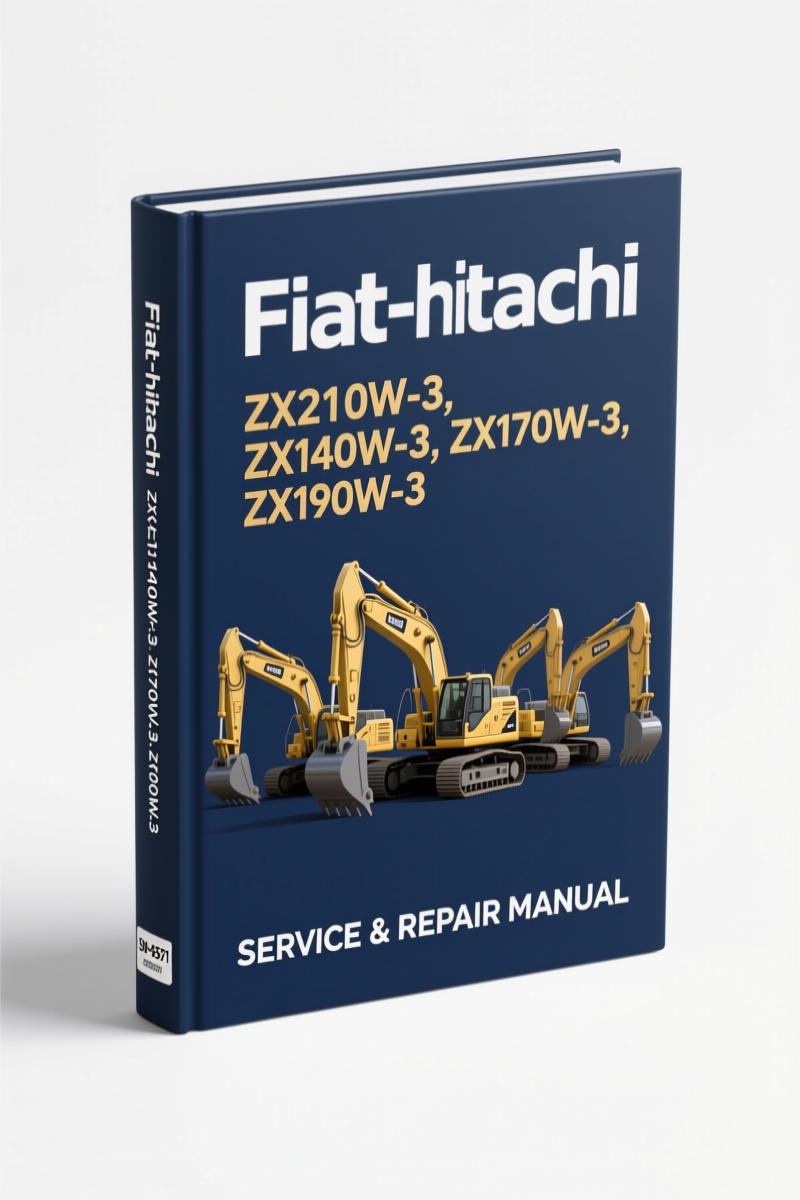Fiat-hitachi ZX140W-3 Parts Catalog cover – 274 pages of OEM exploded parts diagrams and part numbers
